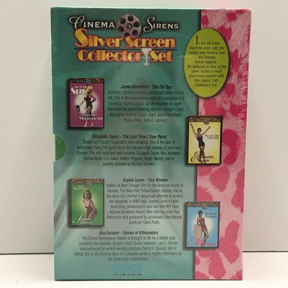 Cinema Sirens Silver Screen Collector 4 Disc DVD Box Set Jayne Mansfield - Picture 3 of 5